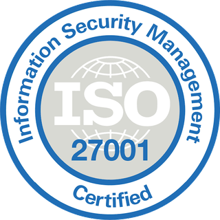ISO/IEC 27001 · Information Security Management certified